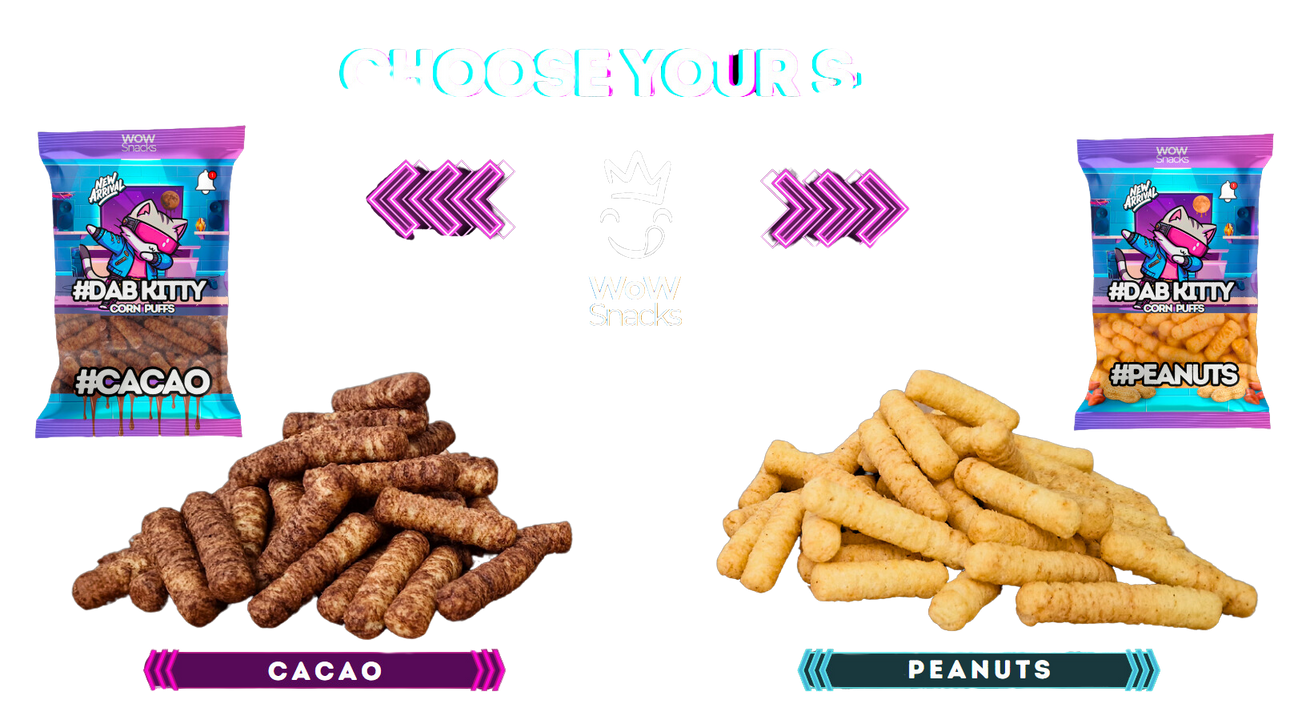 Make your choice #Dabkitty Cacao or Peanuts